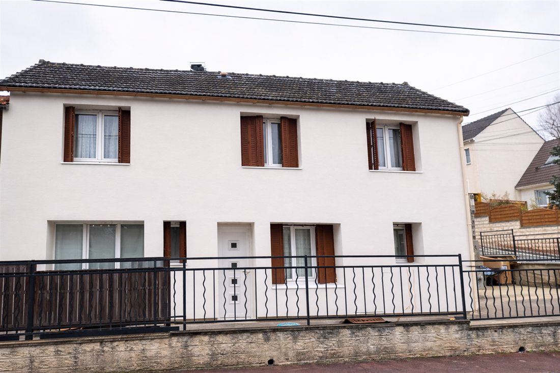 Façade rénovée après isolation