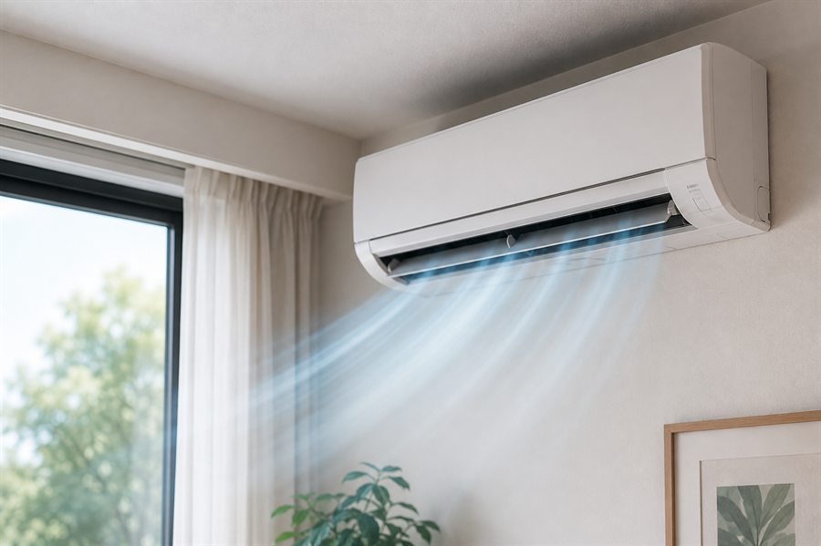 Split intérieur de climatisation réversible