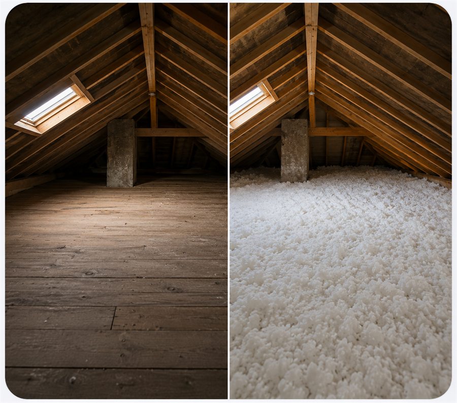 Isolation des combles perdus
