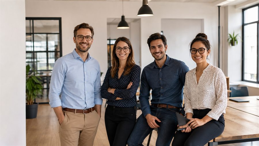 L'équipe Renov'House dans ses locaux