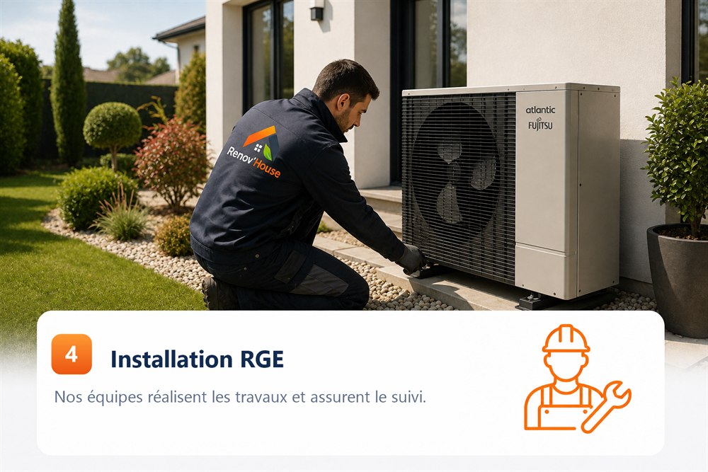 &Eacute;tape 4 - Installation RGE